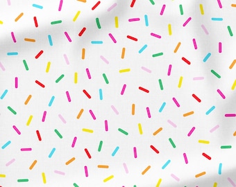 Rainbow Sprinkles Fabric by the Yard or Fat Quarter - Birthday Fabric - Sprinkles Fabric