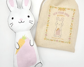 Sew Your Own Bunny, Beginner Sewing Project - Kids Sewing Kit