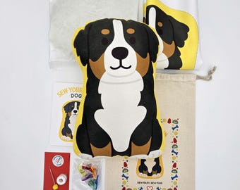 DIY Dog Sewing Kit - Bernese Mountain Dog, Beginner Friendly for Kids & Adults
