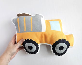 DIY Dump Truck Sewing Kit, Construction Plushie, Kids Craft Kit