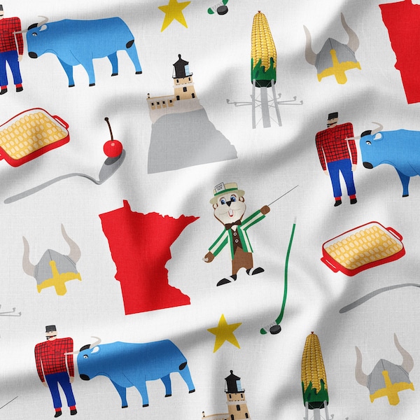 Minnesota Icons Fabric