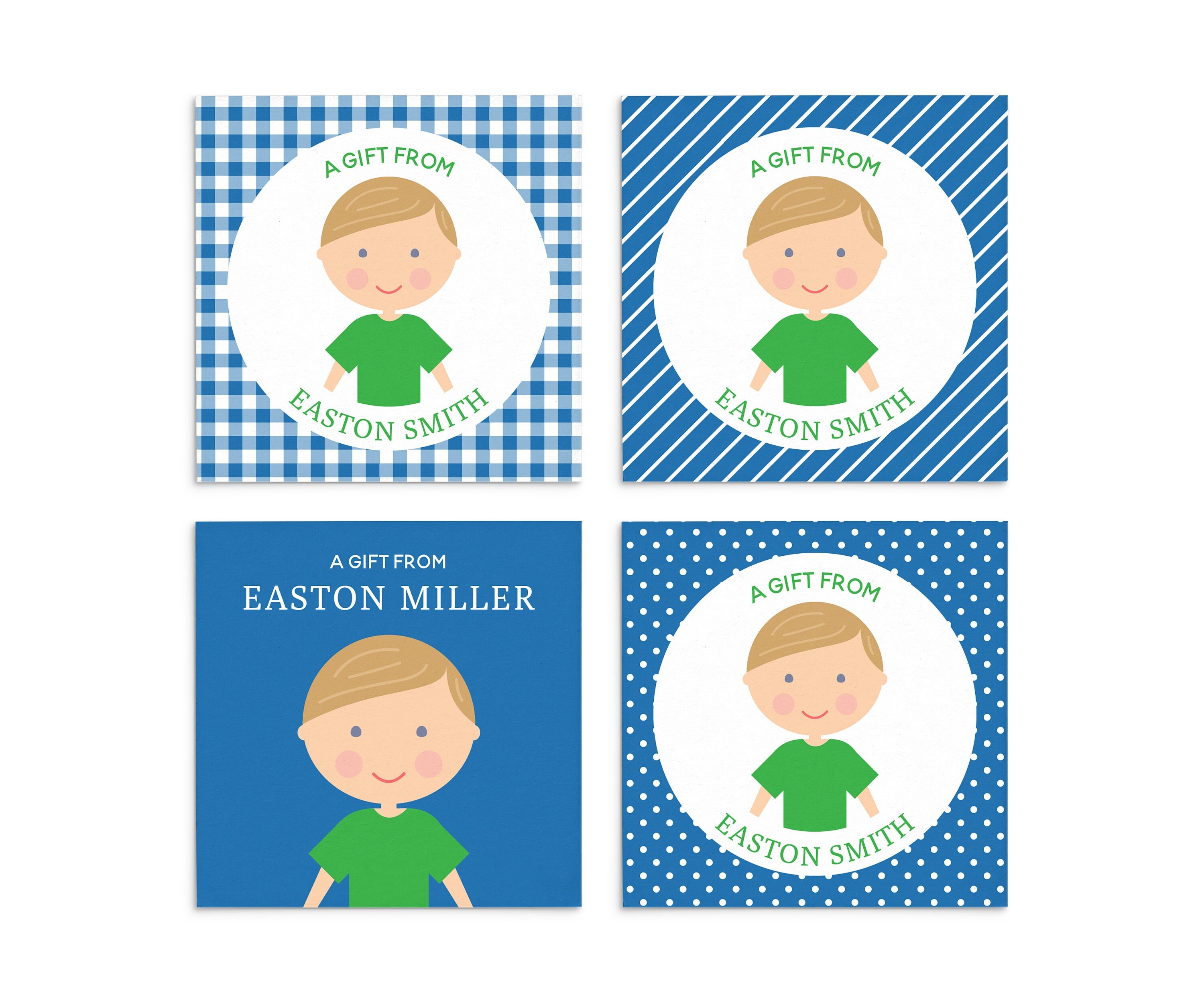 Boys Gift Tags Personalized Gift Labels Kids Gift Cards Etsy