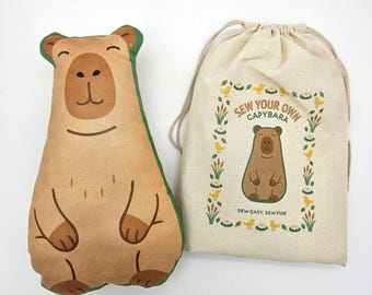 DIY Capybara Sewing Kit, Beginner-Friendly Craft Kit