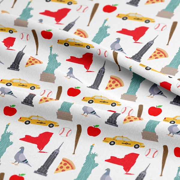New York City Fabric by the Yard Etsy
