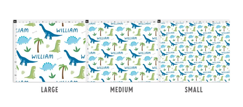 Personalized Dinosaur Fabric Fabric by the Yard or Fat image 3