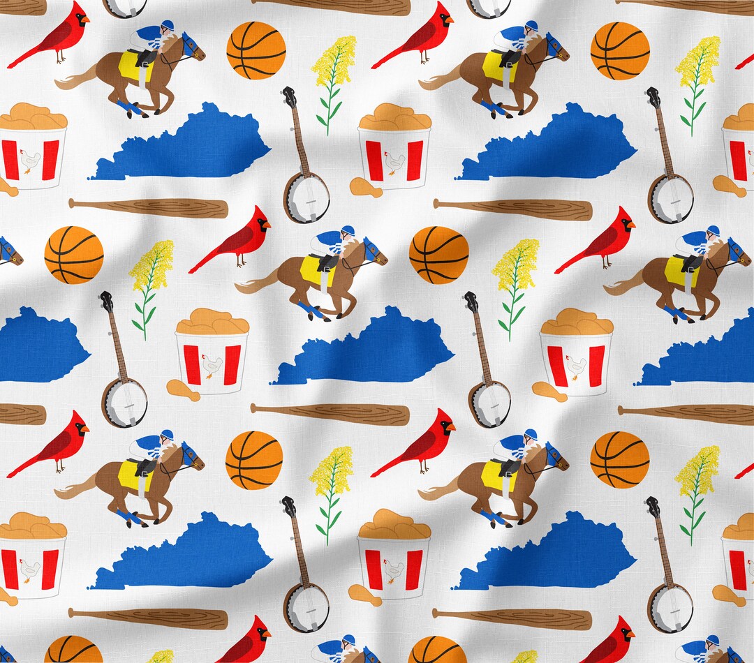 Kentucky Fabric KY Fabric by the Yard or Fat Quarter Quilting Cotton
