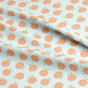 Tissu de pêches par yard ou Fat Quarter Quilting Cotton, Jersey, Minky, Organic Cotton Peach Fabric Choisissez votre couleur et votre échelle image 8