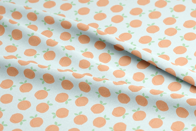 Tissu de pêches par yard ou Fat Quarter Quilting Cotton, Jersey, Minky, Organic Cotton Peach Fabric Choisissez votre couleur et votre échelle image 8