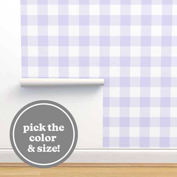 Custom Gingham Wallpaper Peel and Stick Removable Wallpaper Custom