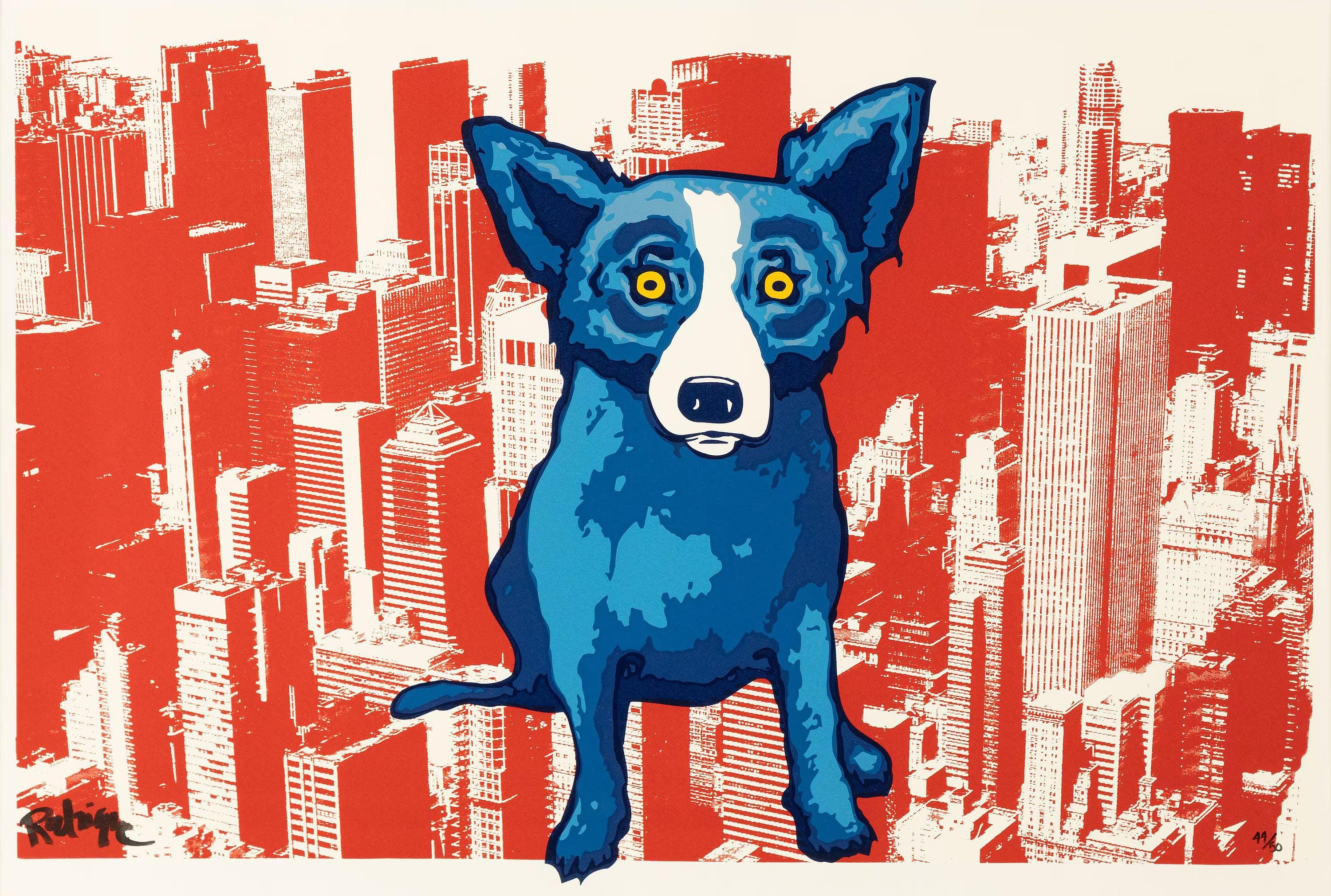 George rodrigue blue dog art - Etsy 日本