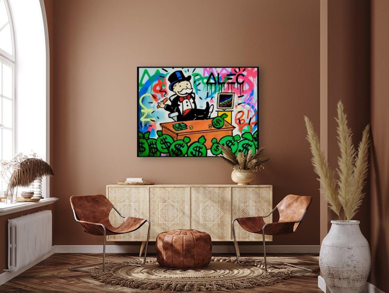 Alec Monopoly Painting Art Canvas Print Wall Art for Home Decor New ...