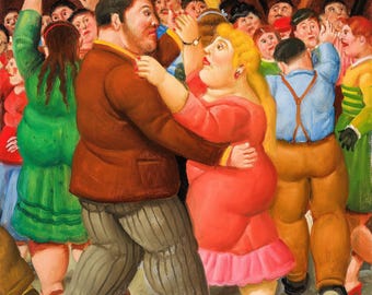 Fernando Botero Schilderij Kunst Canvas Print Wandkunst Voor Huisdecoratie Nieuwe Reproductie GEEN LIJST.