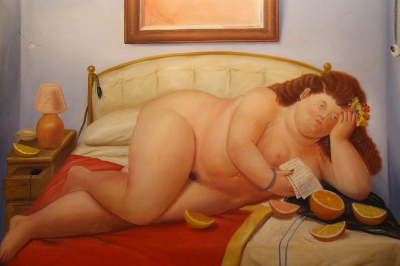 Fernando Botero Schilderij Kunst Canvas Print Wandkunst Voor Huisdecoratie Nieuwe Reproductie GEEN LIJST. afbeelding 1