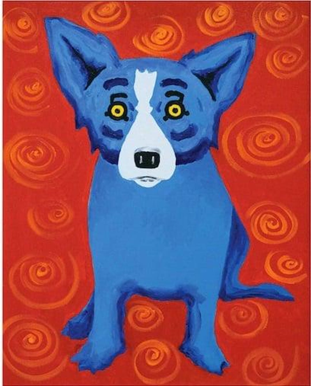George Rodrigue Blue Dog Painting Art Canvas Print Wall Art For Home Il 1080xN.6367950760 Roea