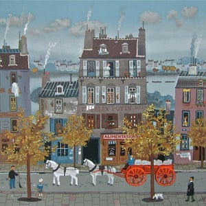 Michel Delacroix Felix Potin Painting Art Canvas Print Wall Art For Home Decor New Reproduction NO FRAME.