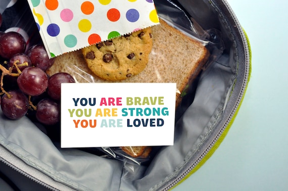 Love Notes Lunchbox Notes - Perforated Set of 10 Tear-Apart Notes Il_570xn