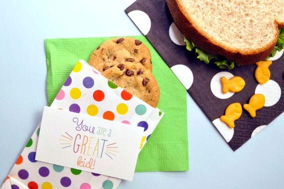 I Believe in You Lunchbox Notes - Perforated Set of 10 Tear-Apart Notes Il_570xn