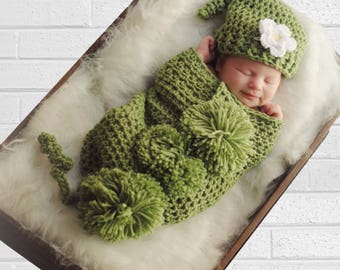 Pea Pod Cocoon Crochet Pattern