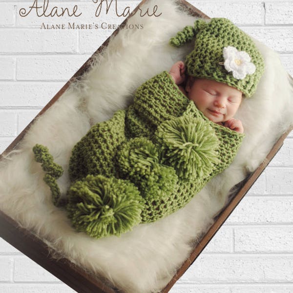 Pea Pod Cocoon Crochet Pattern