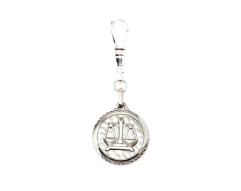 In Car Scales of Justice Balance Charm Pendant /& Wooden Beads Libra JP Souvenir