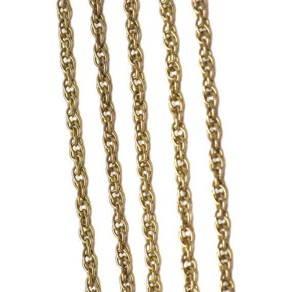 Vintage 1980s 9ct 9k Rope Chain Hallmarked 375 Ne… - image 1