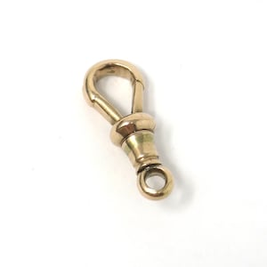 Antique Edwardian c1910 Solid 9ct Rose Gold Dog Clip Fastener - For Hanging Fobs & Charms
