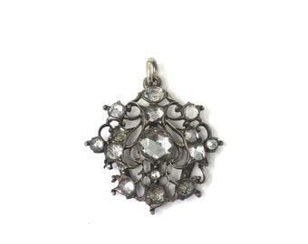 Antique Georgian Silver & Quartz Charm Pendant