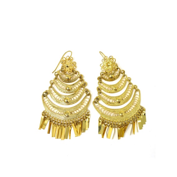 Gold Statement Earrings – A Touch of Frida