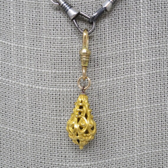 Antique Victorian 14k Yellow Gold Teardrop Shape … - image 9