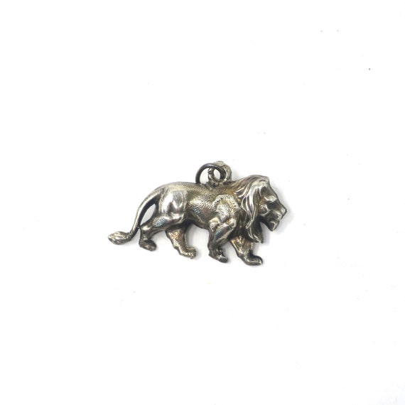 Vintage European Continental Silver Hollow Lion Le