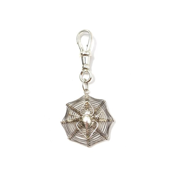 Vintage Sterling Silver Charlotte's Web Arachnid S