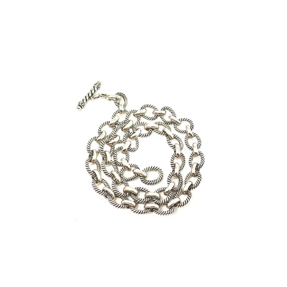 Vintage Sterling Silver Chunky & Heavy Link Chain