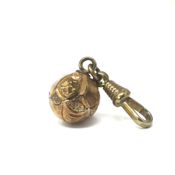 Antique Victorian Chased 14k Rose Gold Filled Bal… - image 5