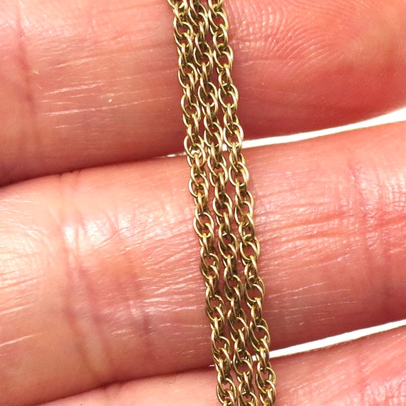 Vintage 1980s 9ct 9k Rope Chain Hallmarked 375 Ne… - image 4