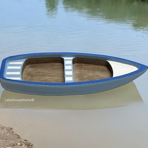 CUSTOM Painted Small Boat, Rowboat, Canoe, Fishing Boat, Gondola, Duck Boat, Swamp Boat, Kayak, Paddle Boat, Jon Boat, Dinghy, Skiff.