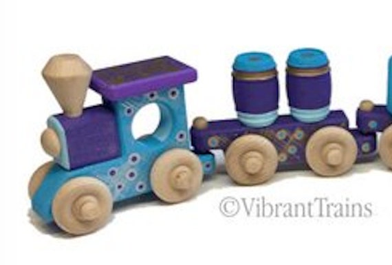 custom wooden train