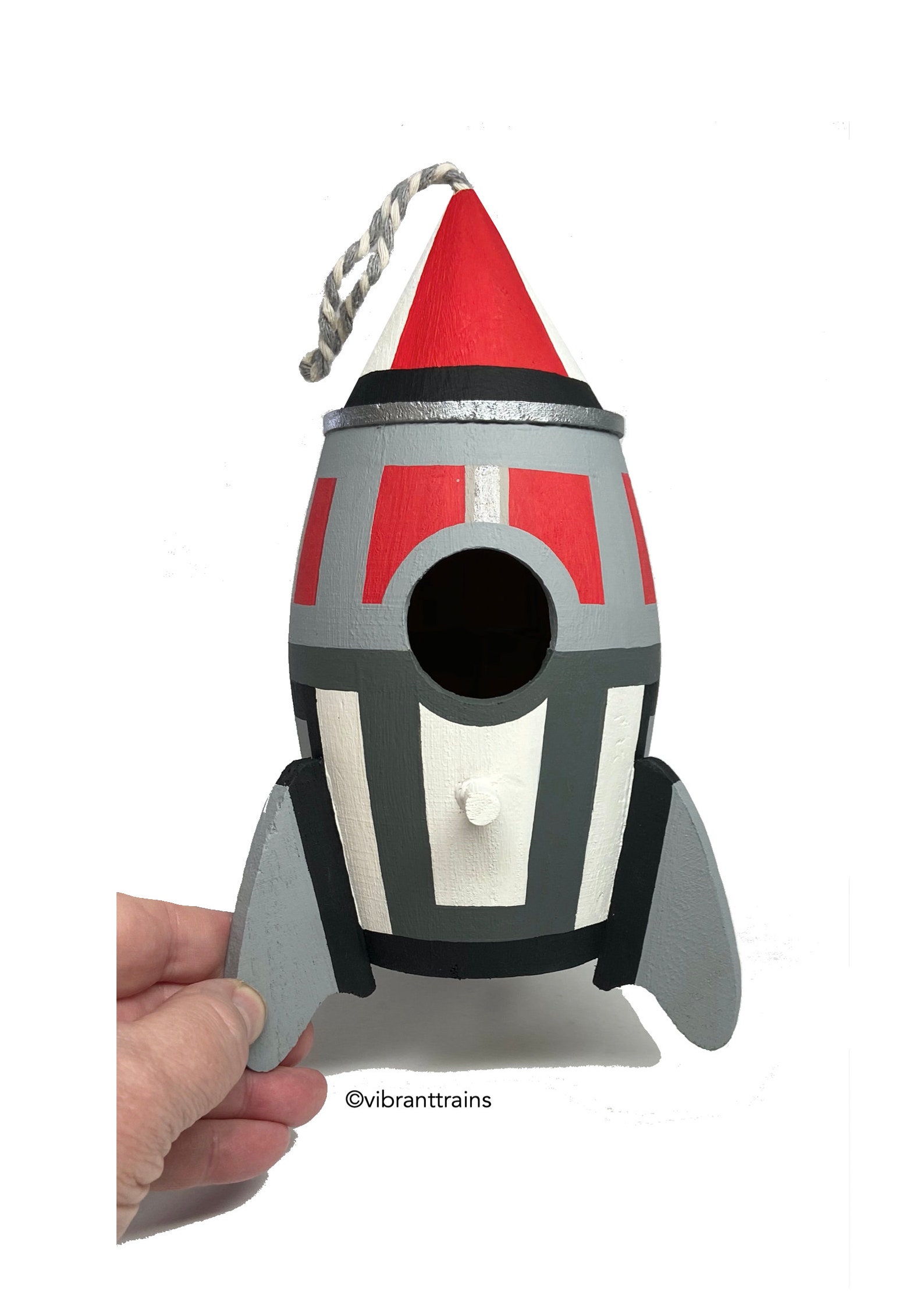 Hanging Wood Rocket Ship. Space Theme Party Decor. Space Ship Etsy