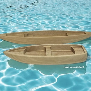 CUSTOM Painted Wood Boat, Rowboat, Canoe, Fishing Boat, Gondola, Duck Boat, Swamp Boat, Kayak, Paddle Boat, Sailboat, Jon Boat, Skiff.