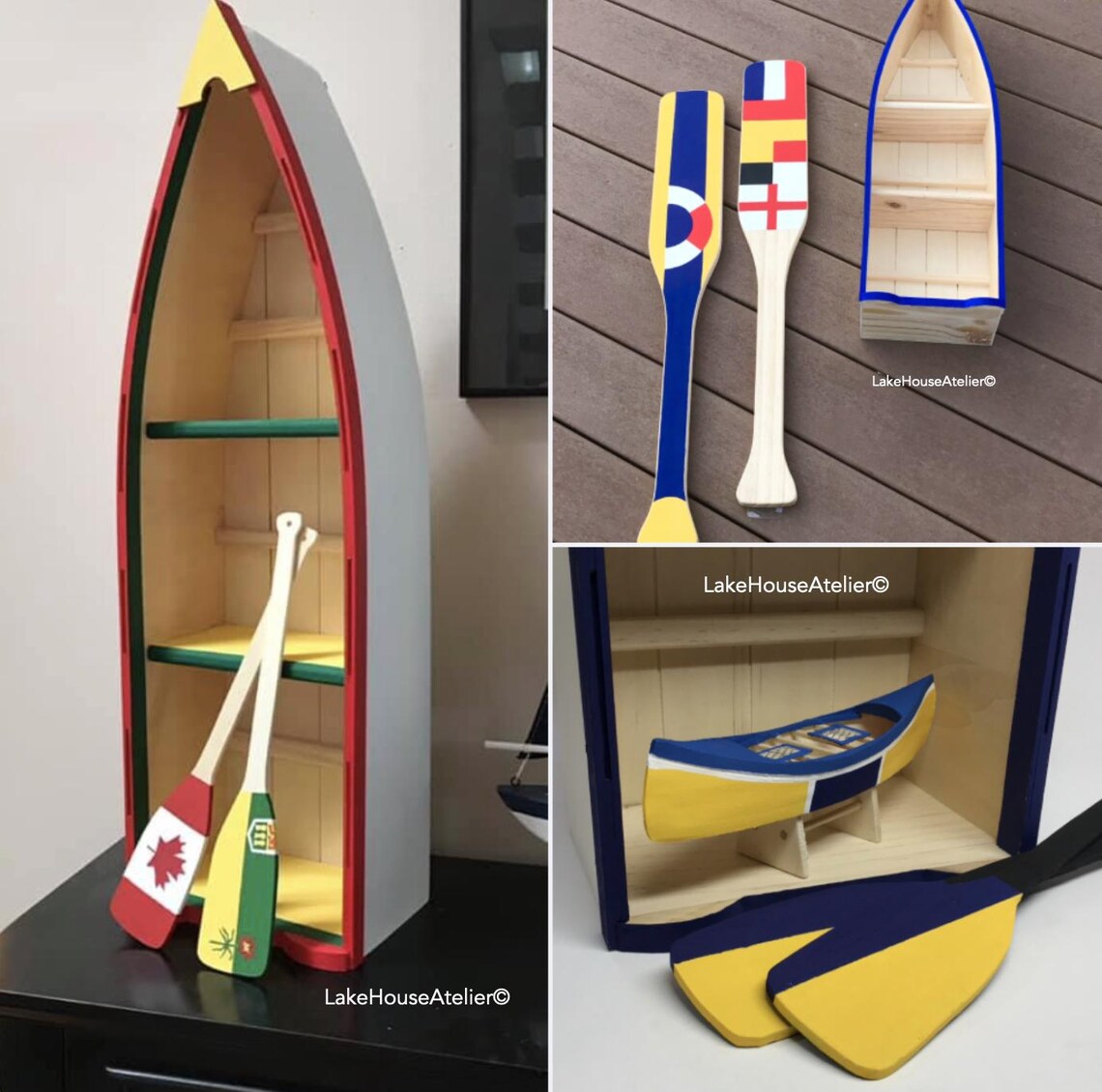 CUSTOM Painted Wooden Boat, Personalized Just for You. Wood Kayak ...