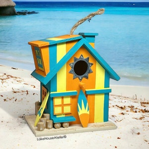 Lifeguard Station. Rescue Station. Beach Lifeguard. Lifeguard Tower OOAK. Miami Dolphins Birdhouse.