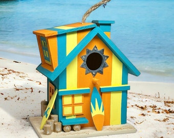 Lifeguard Station. Rescue Station. Beach Lifeguard. Lifeguard Tower OOAK. Miami Dolphins Birdhouse.