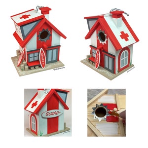 Lifeguard Station. Rescue Station. Beach Lifeguard. Lifeguard Tower OOAK. Miami Dolphins Birdhouse. B