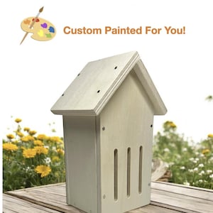 CUSTOM Painted Butterfly Insect Hotel. OOAK Butterfly House. Bug House Hand Painted. Handmade Insect House. Painted Just For You.