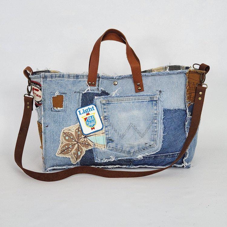 MUCENT♥] Stone Washing Denim Crossbody Bag DOWNTOWN