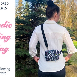 MINI Andie Sling Bag Sewing Pattern, Small Sling Backpack Pattern, Crossbody Phone Sling, Adjustable Strap image 5