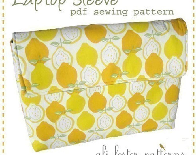 Padded Laptop Sleeve Sewing Pattern and Tutorial Etsy