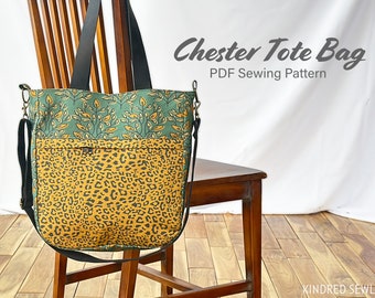 Patron de couture PDF pour sac cabas Chester