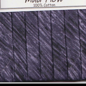 Double Fold Bias Tape &quot;Mud Flow&quot;  in Black, Gray and Brown - 3 Yards