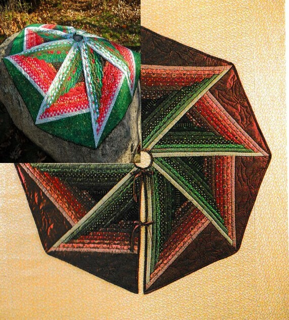 Graphic Log Cabin Christmastree Skirt Or Table Topper Pattern Etsy
