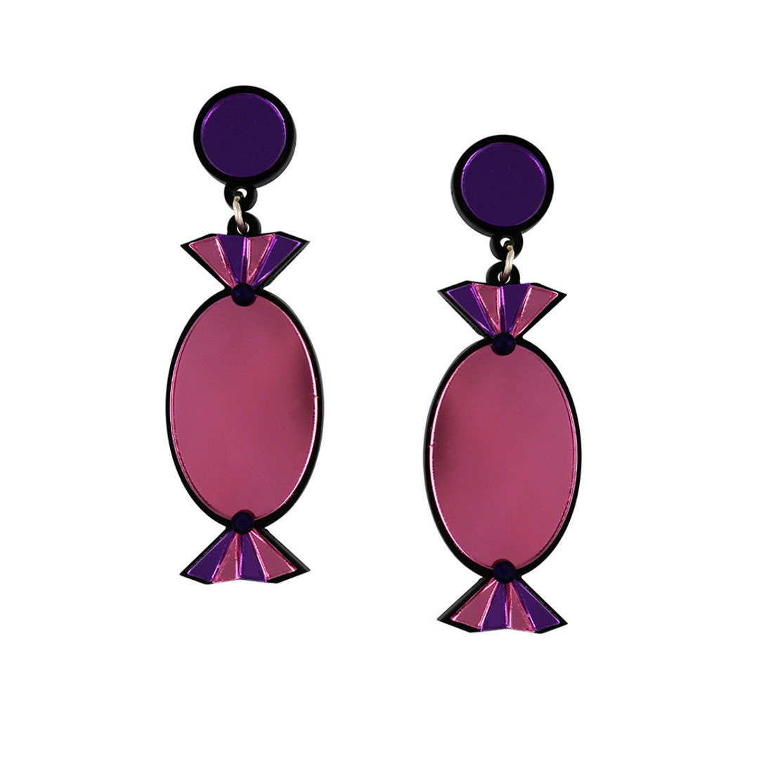 Pink Quality Treat Sweet Earrings Sweets Earrings Food Etsy